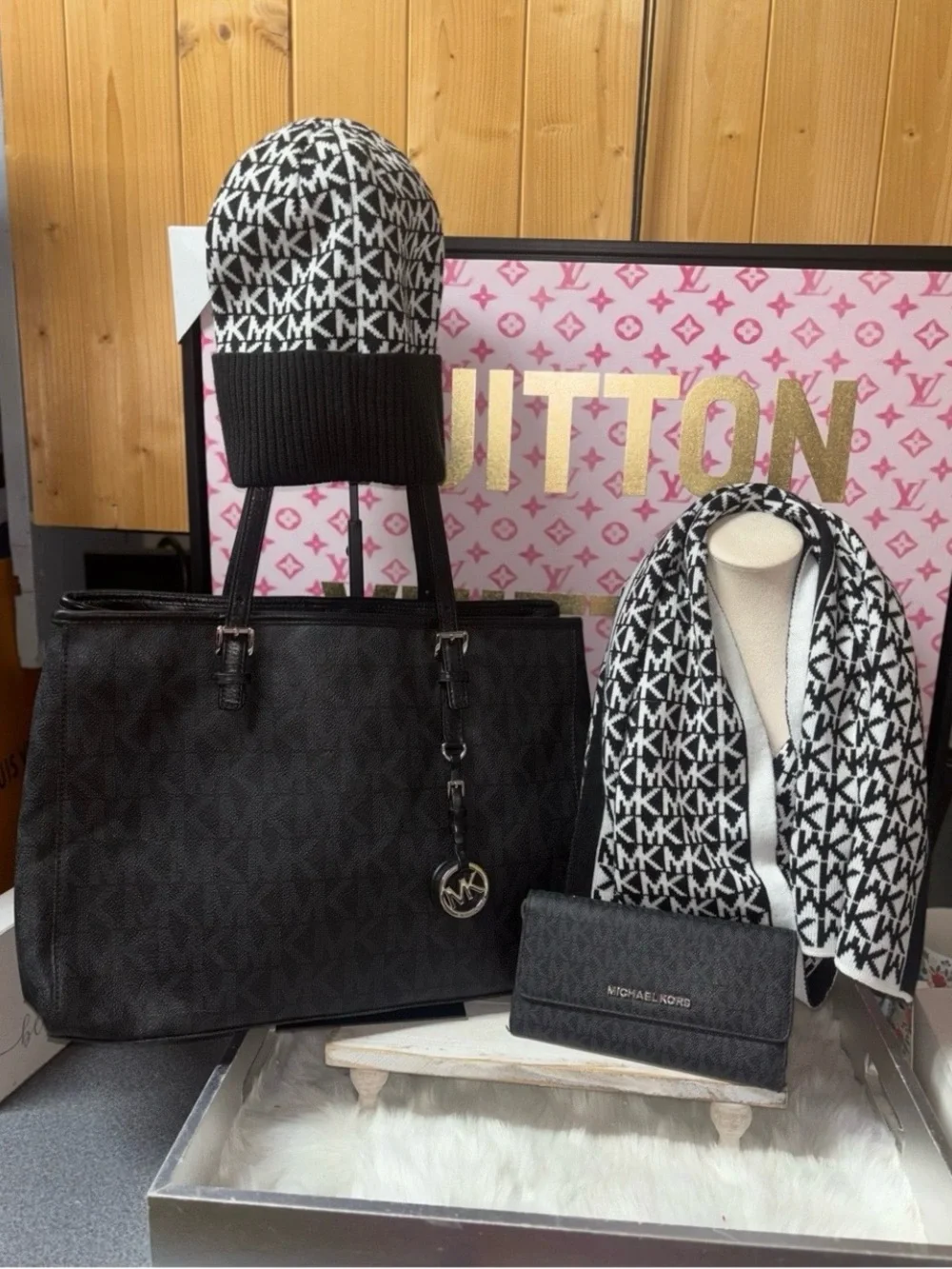 Michael Kors Jet Set Travel tote bag bundle